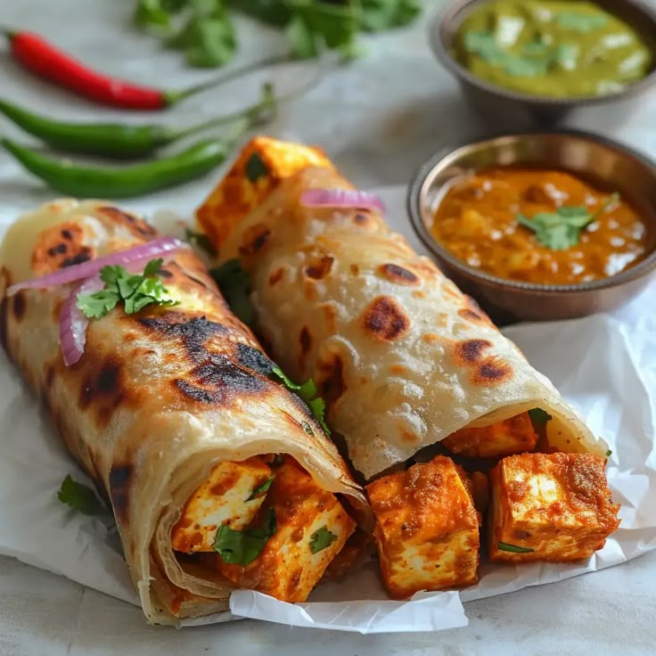 Paneer Tikka Kathi Roll
